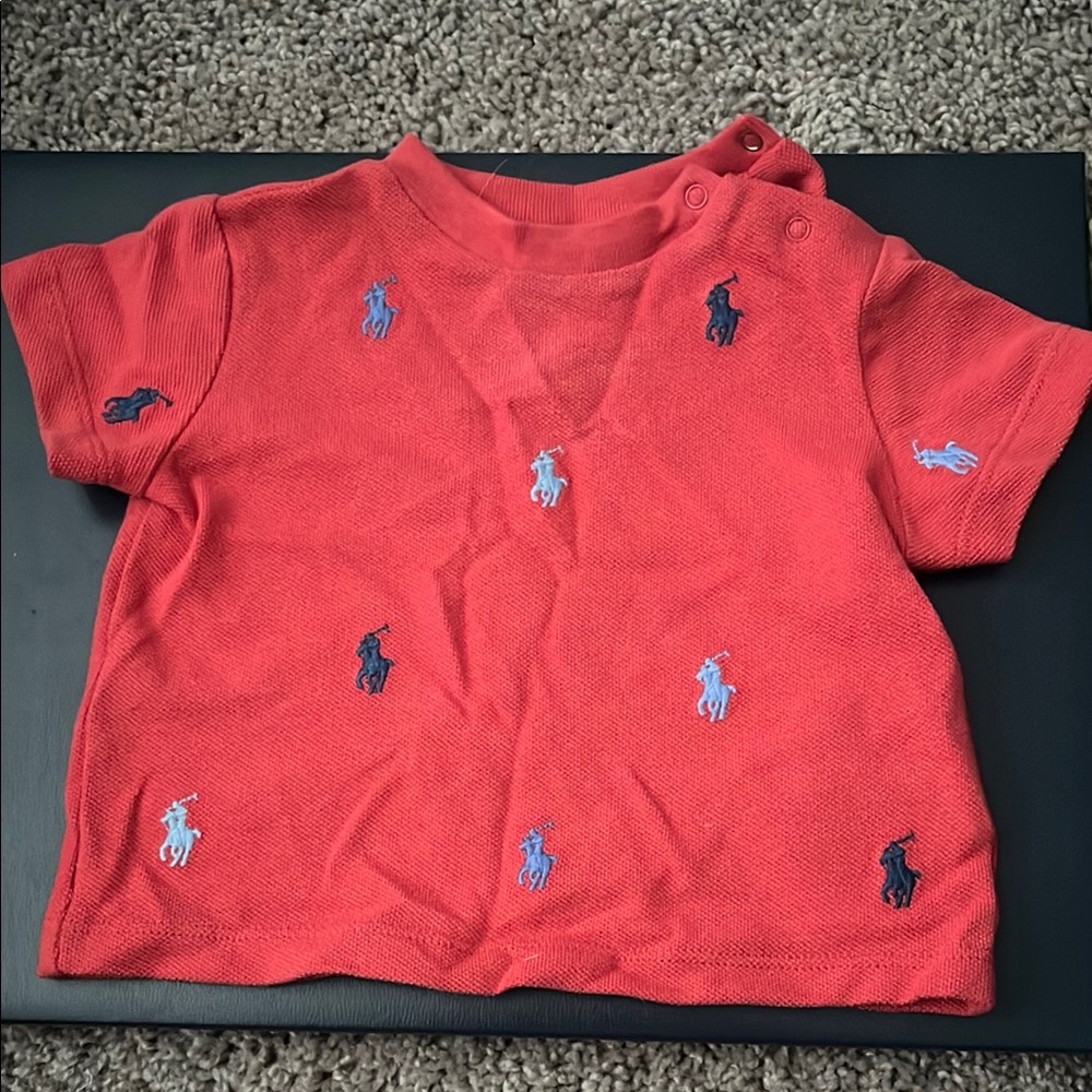 Polo by Ralph Lauren Red Classic Polo Shirt with polo pants worn once